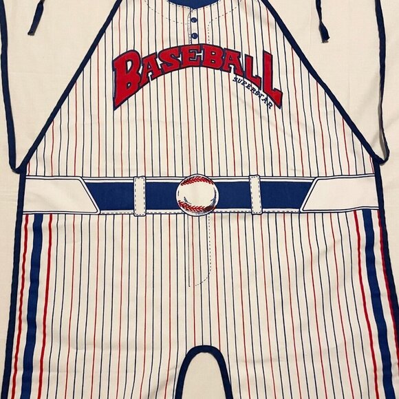 Vintage Baseball Superstar Apron Made in Taiwan - Picture 3 of 16